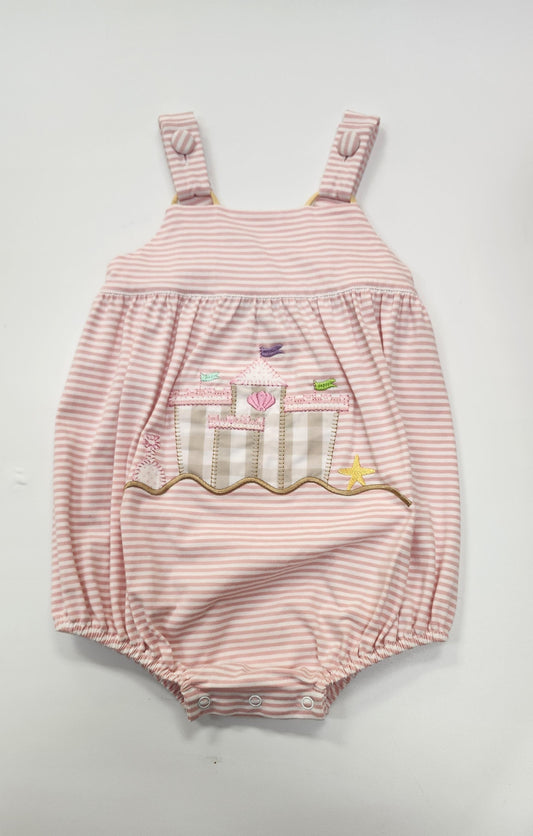 Sand Castle Bubble Romper 18m