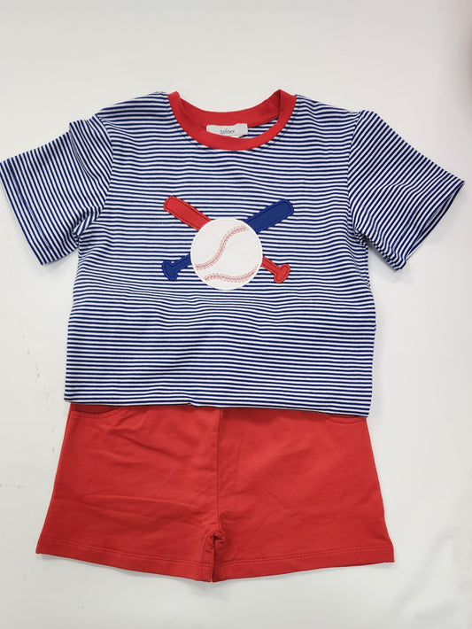 Baseball Applique Boys Set (6T)