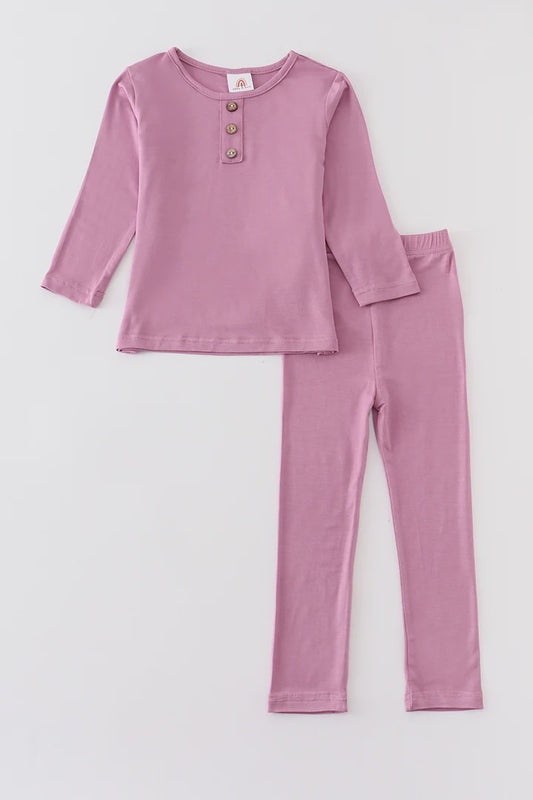 Lilac bamboo pajamas set