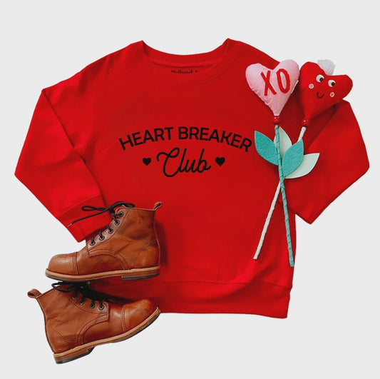 Heart Breaker Club Sweatshirt - Red