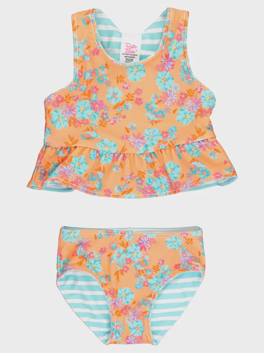 Vibrant Valley Reversible Peplum Tankini