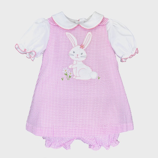 Dress with Bunny Applique