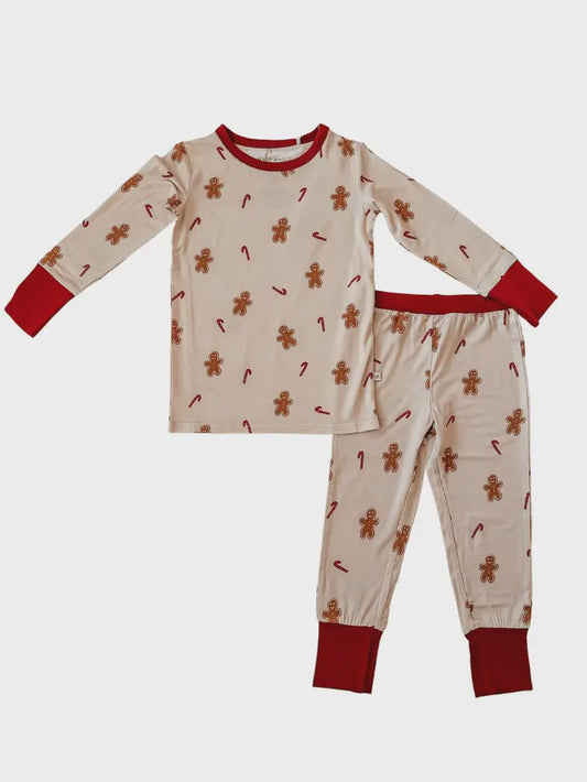 Two-Piece Pajama Set Gingerbread