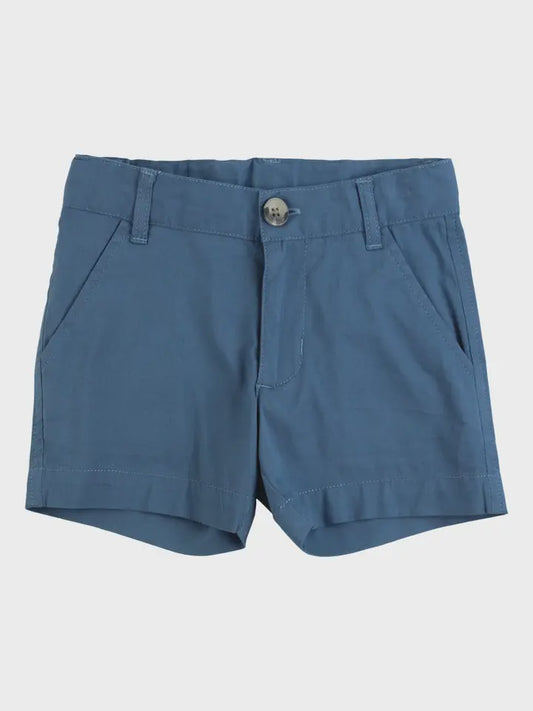 Indigo Stretch Chino Shorts