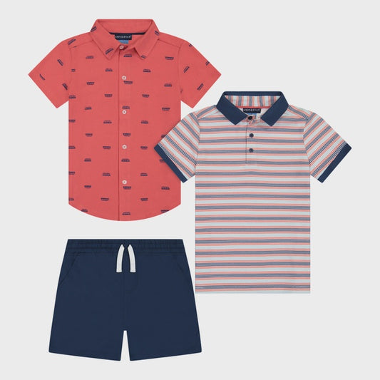 Boys 3-Piece Buttondown Set - Andy & Evan