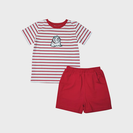 Bulldog Boy Shorts Set