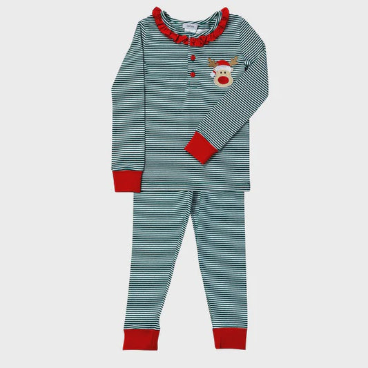 Reindeer Girls Pj Set