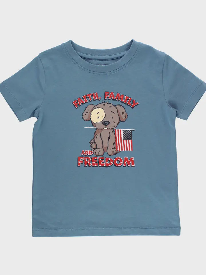 Boys "Faith Family and Freedom"  Graphic Tee