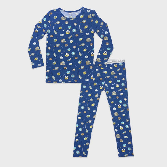 Hanukkah Cookies Bamboo Kids Pajamas Two-Piece Set