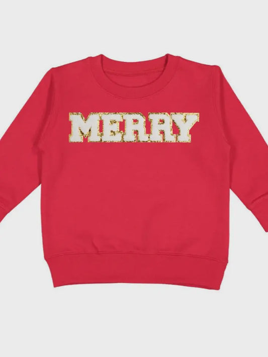 Merry Patch Christmas Sweatshirt