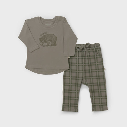 Organic Long Sleeve Tee & Pant Set - Roam Free