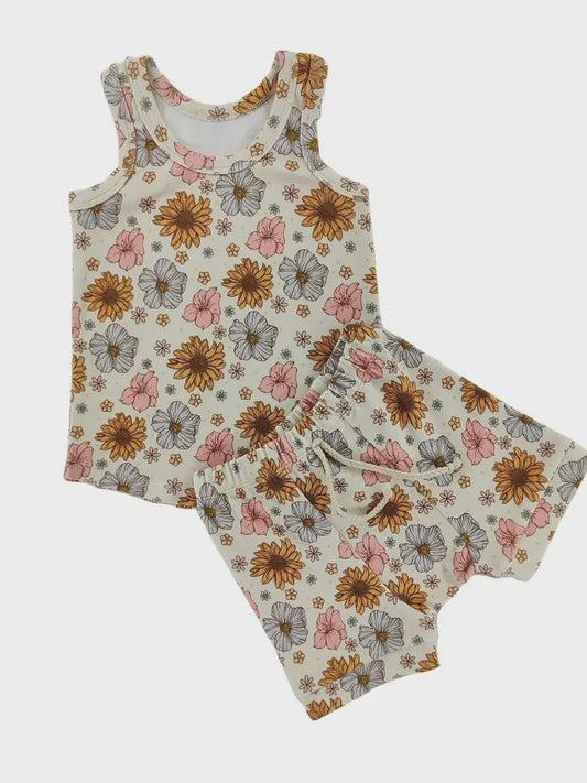 Maybelle Floral Summer Tank Set