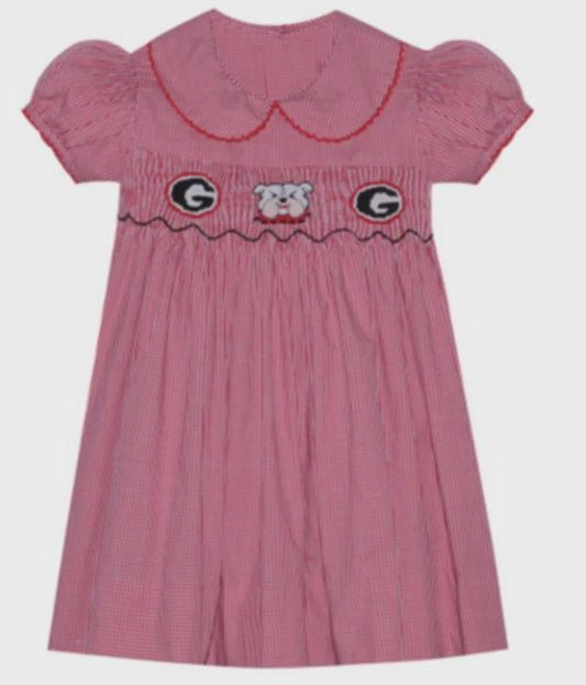 Smocked Bulldog Dress