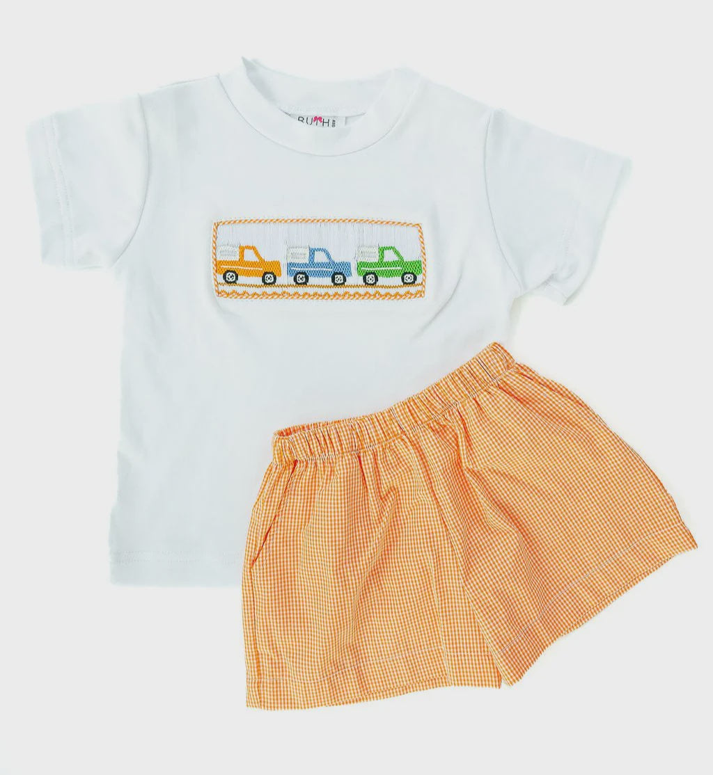 Broncos Smocked Beau Shorts Set