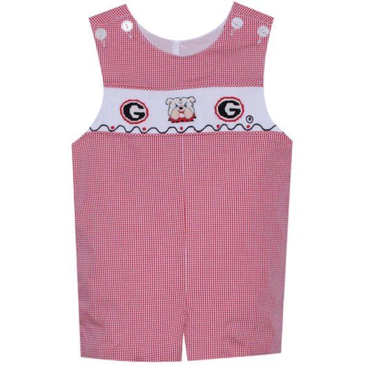 Red/Black Shortall- Smocked