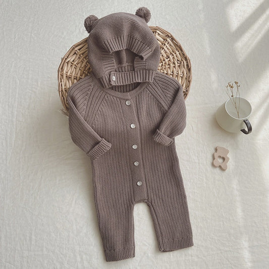 Annie & Charles® knitted suit with cap