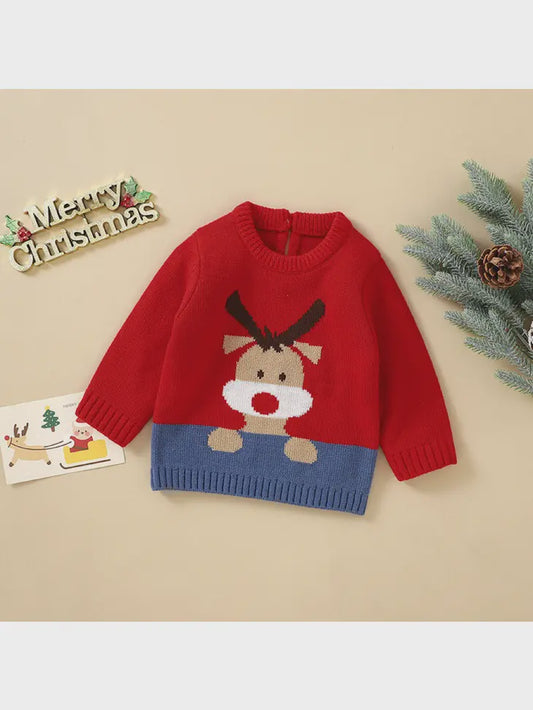 Baby Elk  Pullover Sweater