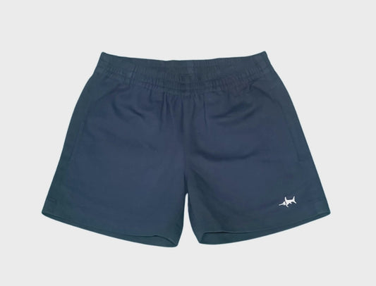 Naples Elastic Waist Shorts Navy