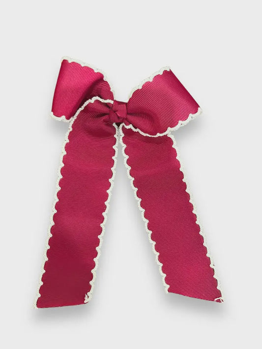 Grosgrain Moonstitch Hair Bow