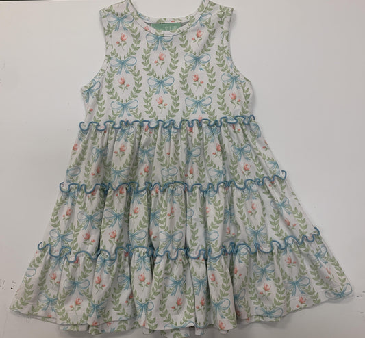 Blue Ribbon Sage Dress