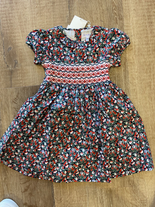 Midnight Floral Smocked NAVY