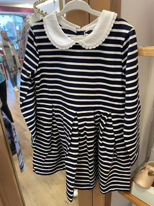 Breton Striped Jersey Dress