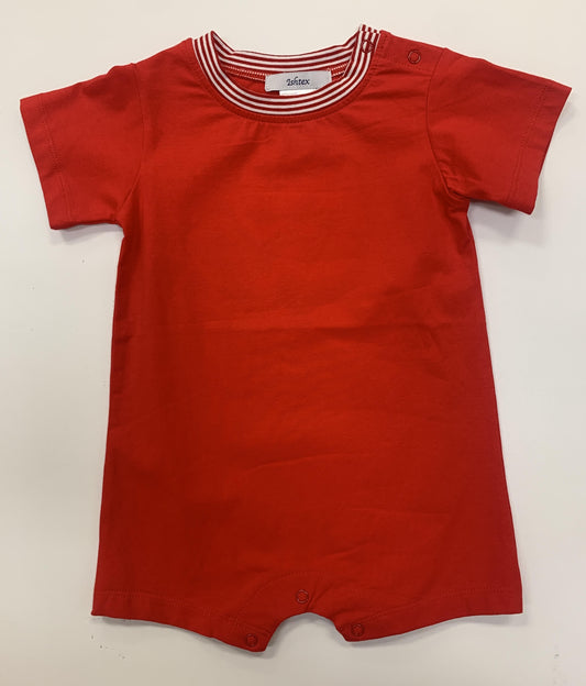 Red Boys Romper 12M